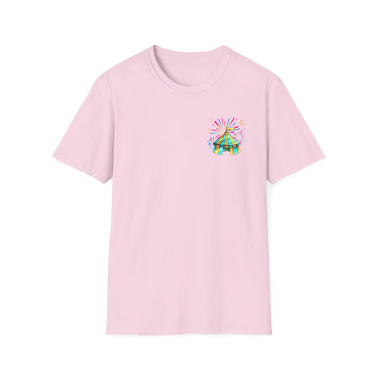 Circus Tent T-Shirt β 'The McFive Circus' Colorful Carnival Tee