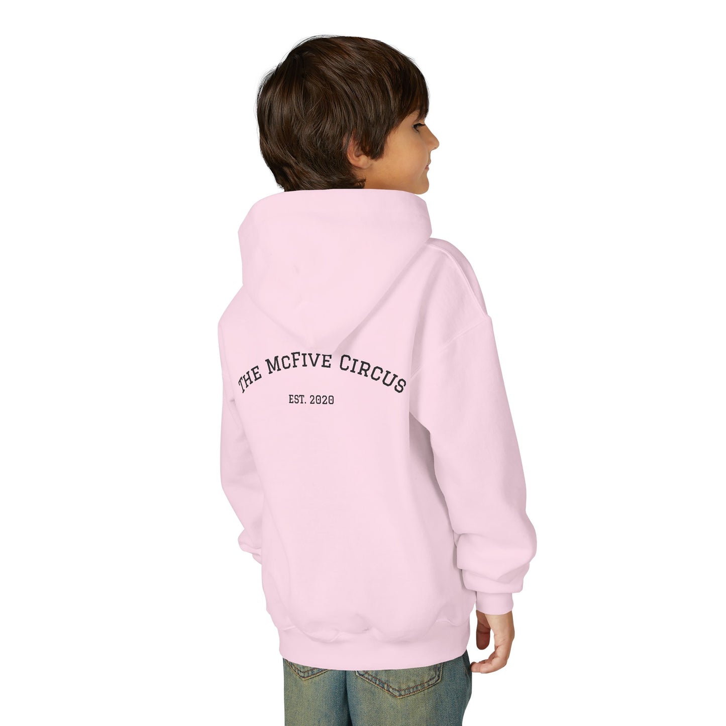 Youth Hoodie — The McFive Circus Kids Pullover Est. 2020