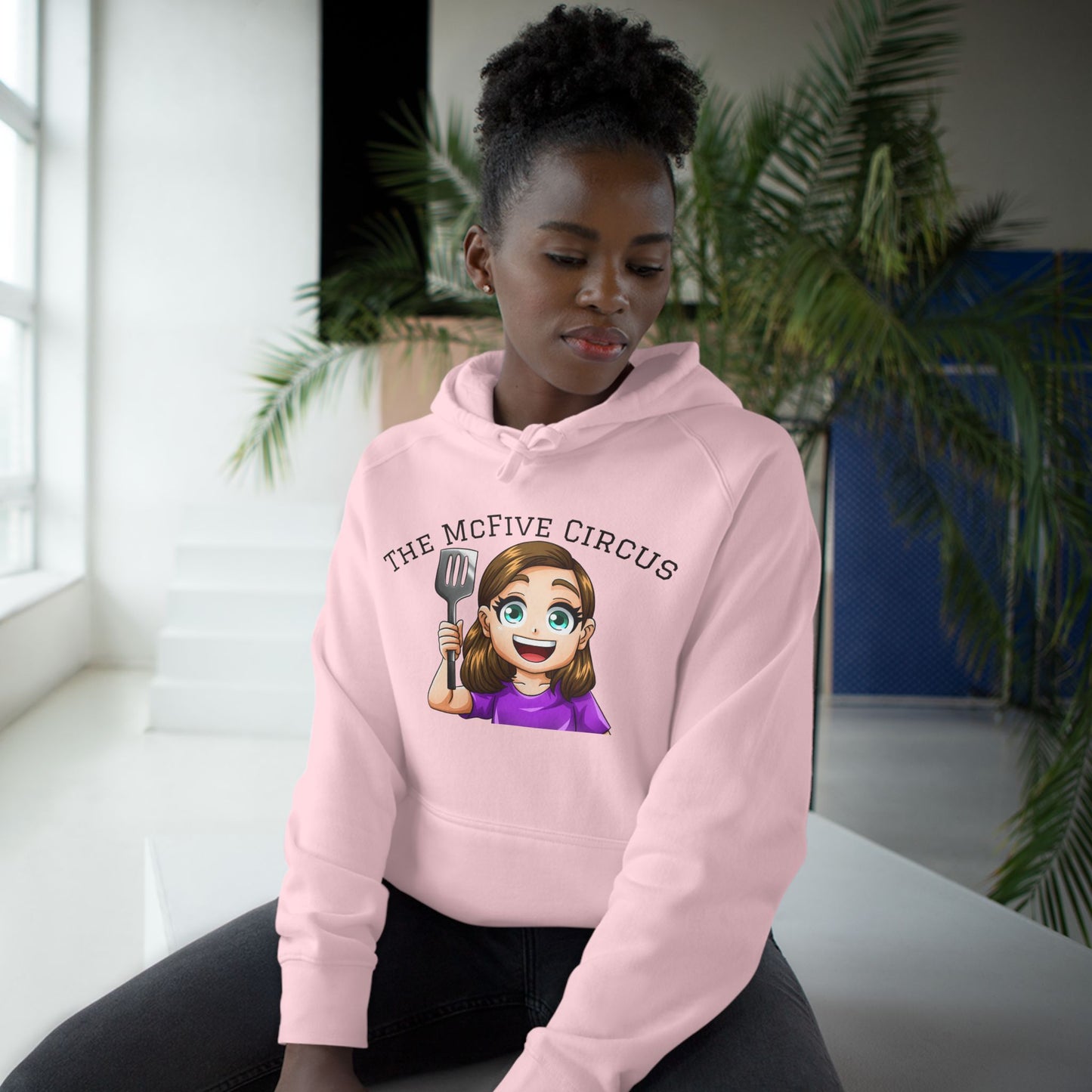 The McFive Circus Hoodie — Cute Female Cook Mascot Pullover