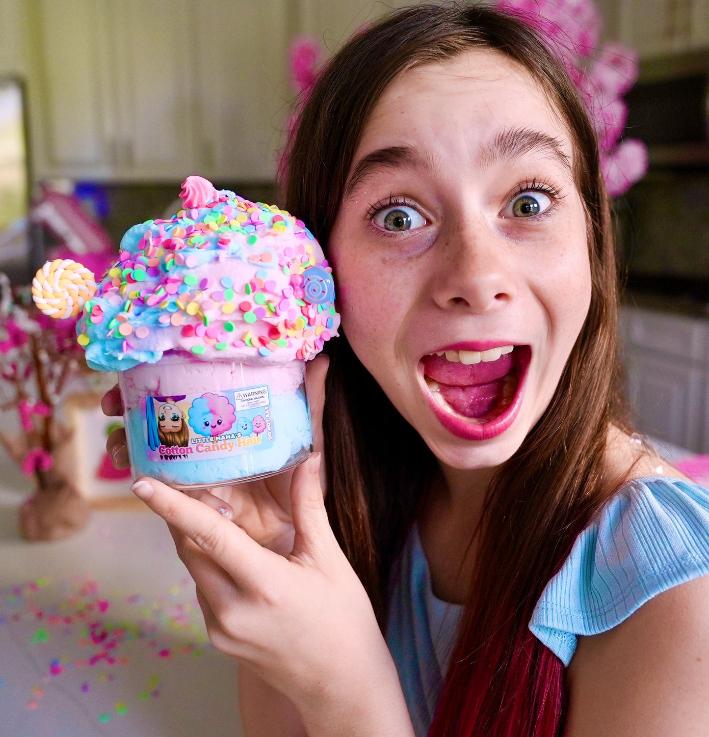 Little Mama's Cotton Candy Hair