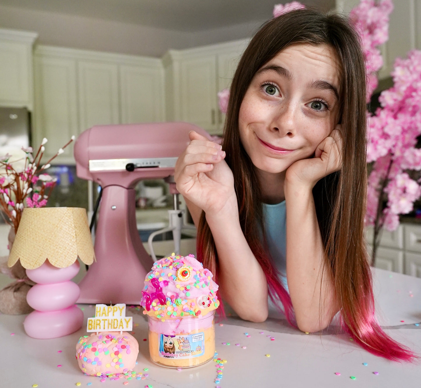 Little Mama's Birthday Cake Slime