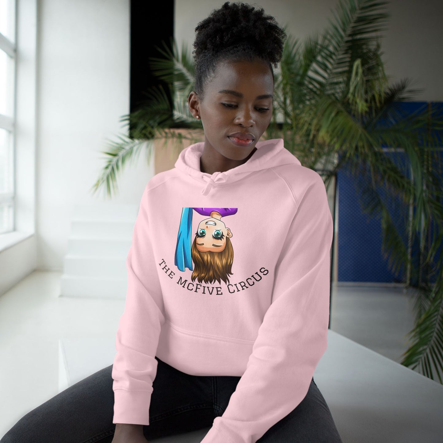 Circus Acrobat Hoodie — The McFive Circus Upside-Down Graphic Hoodie