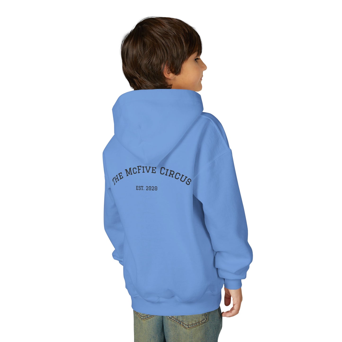 Youth Hoodie — The McFive Circus Kids Pullover Est. 2020