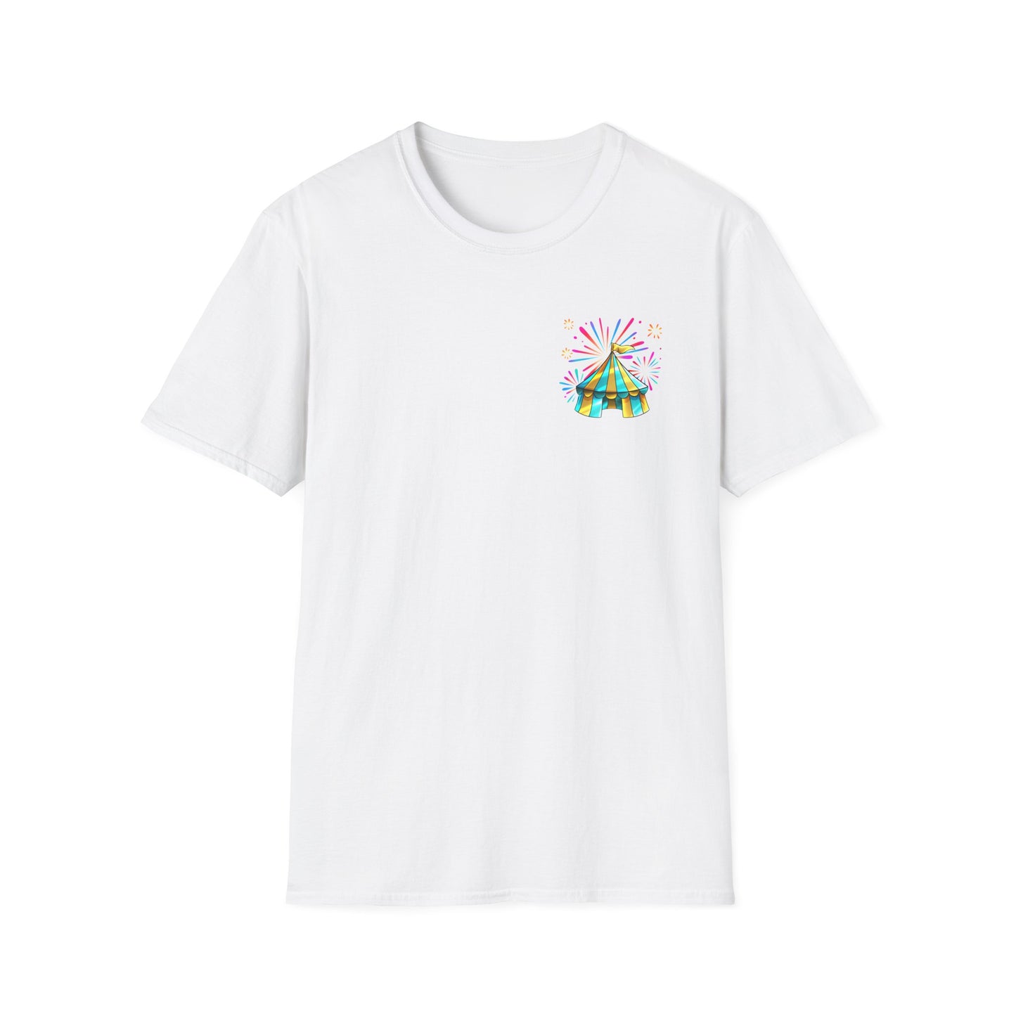 Circus Tent T-Shirt — 'The McFive Circus' Colorful Carnival Tee