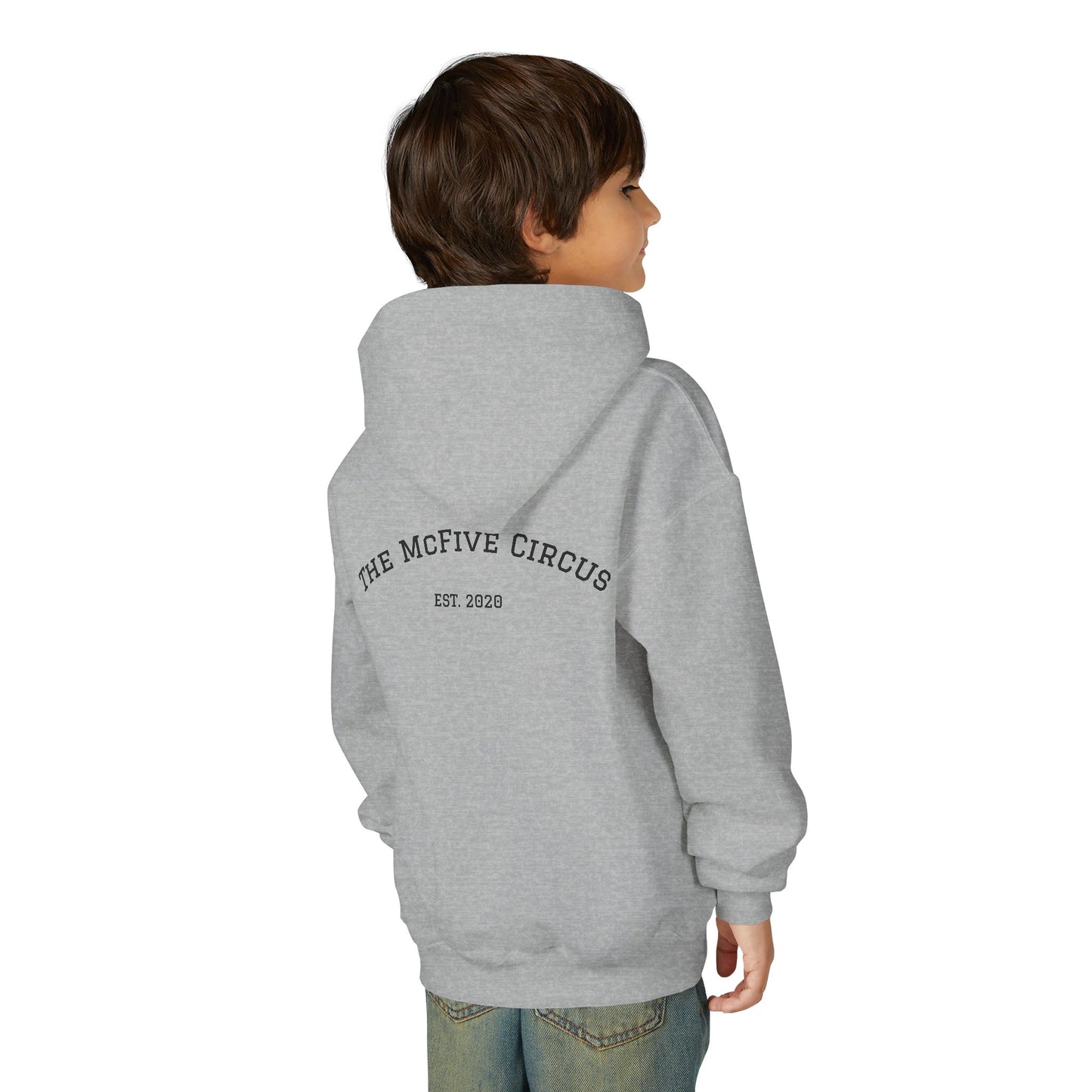 Youth Hoodie — The McFive Circus Kids Pullover Est. 2020