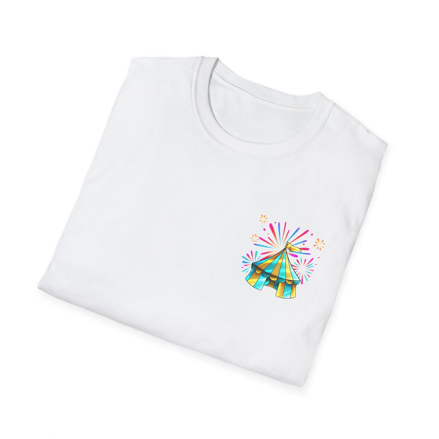 Circus Tent T-Shirt — 'The McFive Circus' Colorful Carnival Tee
