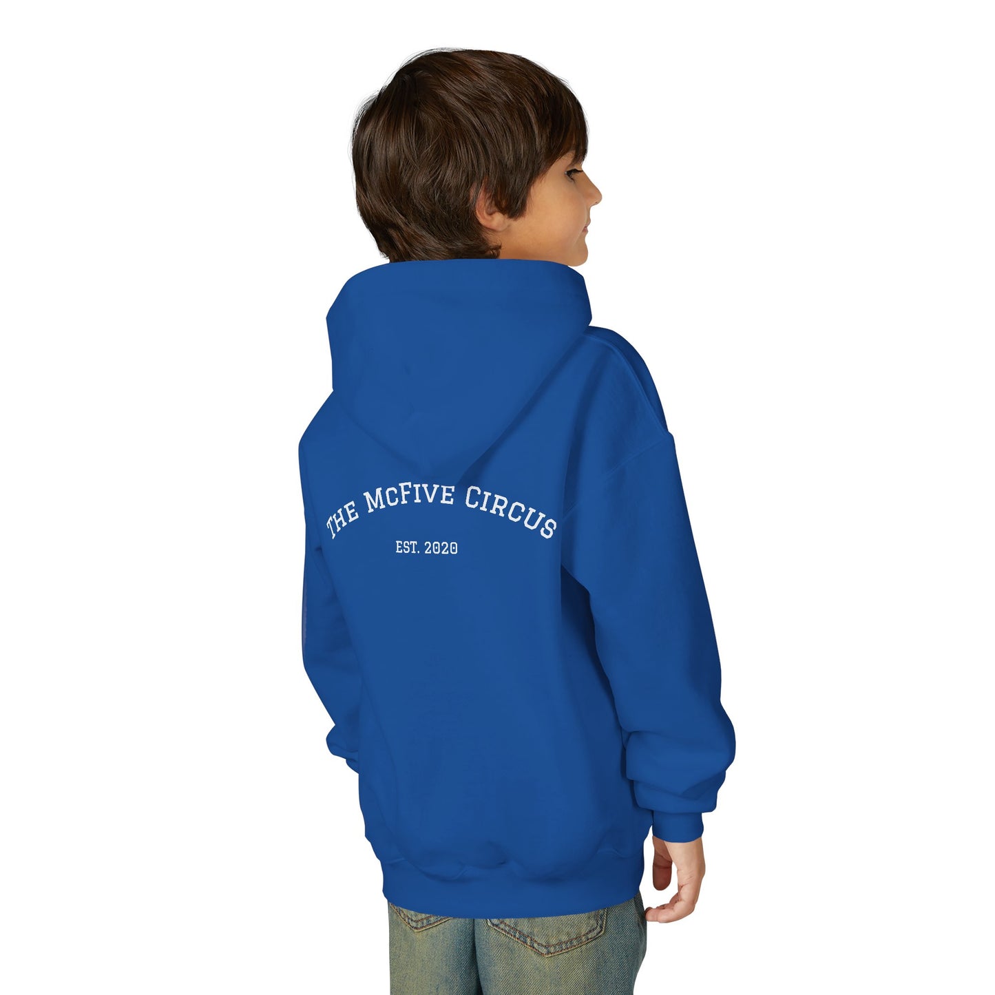 Youth Hoodie — The McFive Circus Kids Pullover Est. 2020