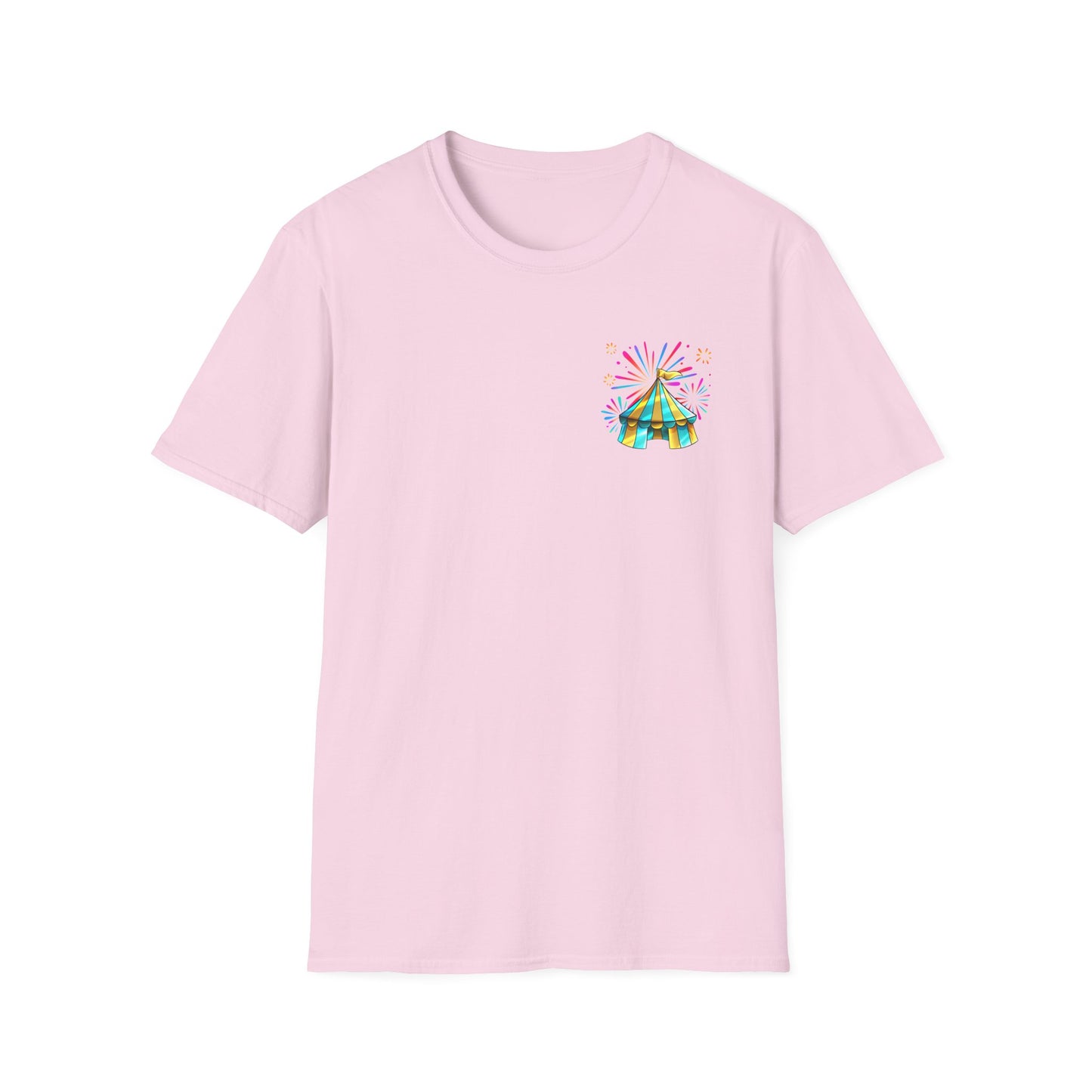 Circus Tent T-Shirt — 'The McFive Circus' Colorful Carnival Tee