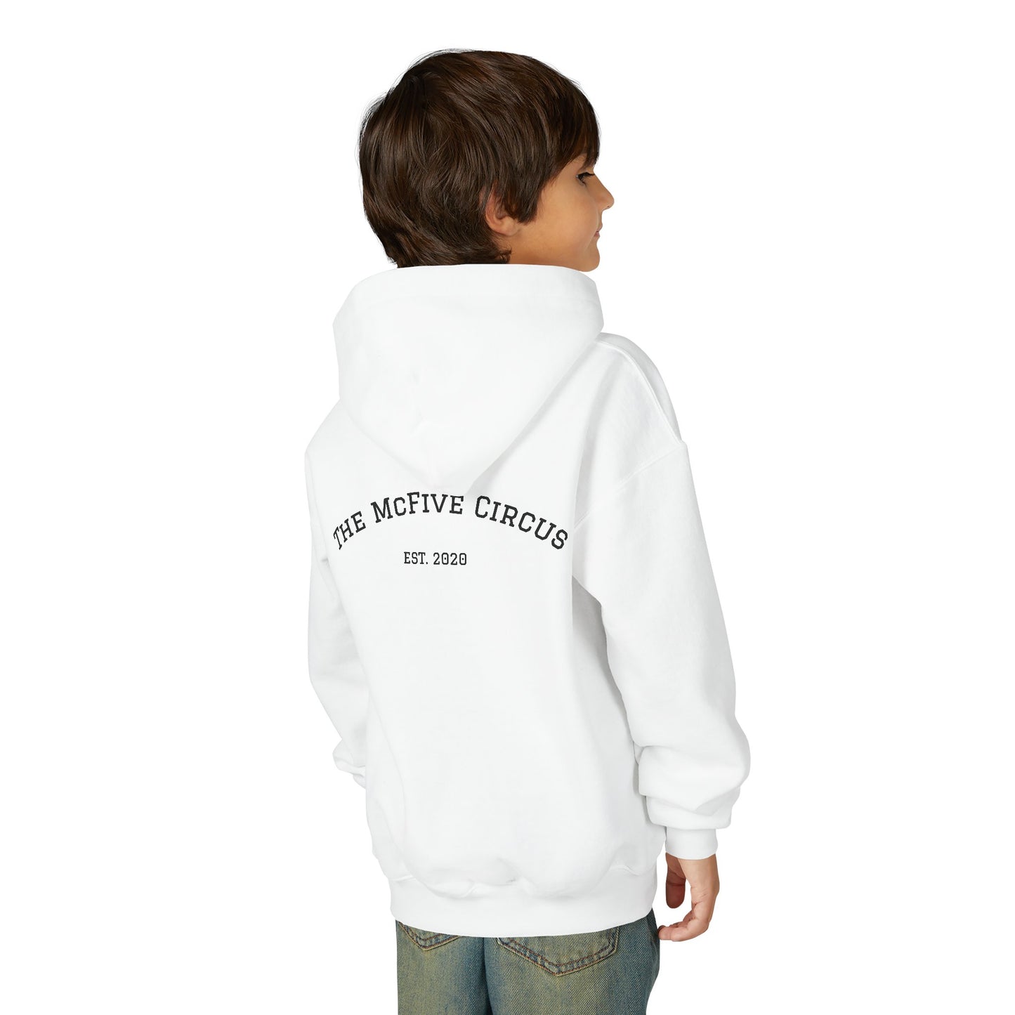 Youth Hoodie — The McFive Circus Kids Pullover Est. 2020