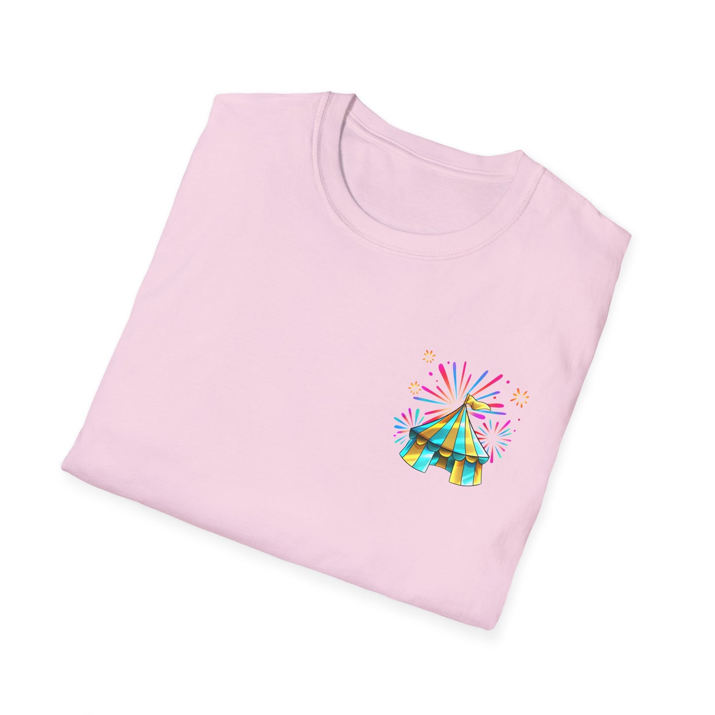 Circus Tent T-Shirt — 'The McFive Circus' Colorful Carnival Tee